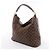 Borsa a tracolla Louis Vuitton Portobello GM Damier Ebene Marrone N41185 - vista 2