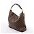 Borsa a tracolla Louis Vuitton Portobello GM Damier Ebene Marrone N41185 - vista 4