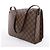 Borsa a Tracolla Louis Vuitton Tribeca Carré Damier Ebene Marrone N51161 - vista 4