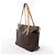 Borsa a tracolla Louis Vuitton Totally MM Monogram in marrone M41015 - vista 2