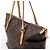 Borsa a tracolla Louis Vuitton Totally MM Monogram in marrone M41015 - vista 5