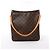 Borsa a tracolla Louis Vuitton Looping GM Monogram in marrone M51145 - vista 15