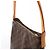 Borsa a tracolla Louis Vuitton Looping GM Monogram in marrone M51145 - vista 5