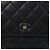 Borsa Chanel Classic Kelly Matelasse in pelle caviar nera - vista 7
