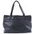 Borsa a tracolla Chanel Coco Mark Line in pelle caviar nera