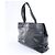 Borsa a tracolla Chanel Coco Mark Line in pelle caviar nera - vista 4