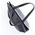 Borsa a tracolla Chanel Coco Mark Line in pelle caviar nera - vista 6