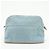 Hermès HERMES Bolide Pouch MM Beauty case in cotone e pelle Azzurro Marrone - vista 2