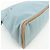 Hermès HERMES Bolide Pouch MM Beauty case in cotone e pelle Azzurro Marrone - vista 8