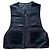 COS Wendbare gesteppte Denim-Weste mit Lederdetails