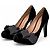 Ermanno Scervino Samt Pumps Schwarz mit Rüschen