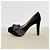 Ermanno Scervino Samt Pumps Schwarz mit Rüschen - Ansicht 3