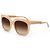 Stella Mc Cartney Stella McCartney SM4052 Eco Collection Óculos de Sol Oversized - Nude Beige
