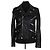 The Kooples Lederjacke Schwarz