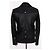 The Kooples Lederjacke Schwarz - Ansicht 4