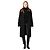 Akris Black / Copper Metallic Reversible Wool and Angora Coat - view 5