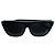 Autre Marque Saint Laurent Black / White Square Acetate Frame Two-Tone Shield Frame Sunglasses