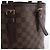 Borsa a tracolla Louis Vuitton Marais Damier Ebene Marrone N42240 - vista 10