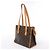 Borsa a tracolla Louis Vuitton Popincourt Haut Monogram in marrone M40007 - vista 4