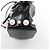 Fendi Mon Tresor Mini 8BS010 Borsa a tracolla 2Way in pelle x perle nero - vista 9