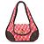 Miu Miu Borsa a tracolla RR0599 Chevron Twin Red in lana