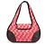 Miu Miu Borsa a tracolla RR0599 Chevron Twin Red in lana - vista 3
