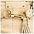 Coach 10528 Borsa Tote Hamptons in Pelle Martellata Beige - vista 5