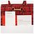 Coach 10212 Borsa Tote Hamptons in pelle martellata rossa - vista 10