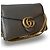 Clutch Gucci Marmont in pelle grigia - vista 2