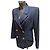 Chaqueta entallada Christian Dior azul noche - vista 2