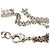 Pulseira de corrente Chanel Coco Mark com pérolas falsas e strass - vista 4