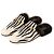 Gucci Princetown Mules in pelle e pelliccia zebra