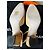 Chanel Slingback Bicolore in Pelle Beige e Tessuto Nero - vista 5
