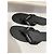 Chanel Leder Flip-Flops Schwarz - Ansicht 3