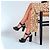 Valentino Garavani Sandali Rockstud platform in pelle nera - vista 2