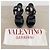Valentino Garavani Sandali Rockstud platform in pelle nera - vista 3