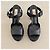 Valentino Garavani Sandali Rockstud platform in pelle nera - vista 6
