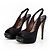 Gina London Décolleté Slingback Platform Satin e Cristalli