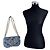 Louis Vuitton New Wave Schultertasche mit Kette aus hellblauem Denim mit Monogramm - Ansicht 2