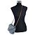 Louis Vuitton New Wave Schultertasche mit Kette aus hellblauem Denim mit Monogramm - Ansicht 7