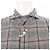 Autre Marque Camisa SCROLL Marrom com Xadrez Azul - vista 5