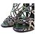 Sandales Gladiator en Python Hermès avec Zip arrière 35.5 - vue 7
