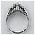Autre Marque Bague en platine Pt900 et diamants - vue 6