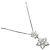 Autre Marque Collana Fiore in Platino e Diamanti
