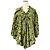 Dries Van Noten Poncho Falda 2-way de lino bordado