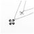 Autre Marque Collana Au750 Flower Diamond - vista 3