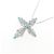 Autre Marque Collana Croce in Oro Bianco Au750 Tormalina e Diamante - vista 3