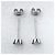 Autre Marque Pt900 Platin Diamant-Ohrstecker - Ansicht 9