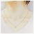 Autre Marque Collana agete K10 Yellow Gold Diamond - vista 6