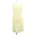 Autre Marque Vestido NEMIKA blanco y amarillo